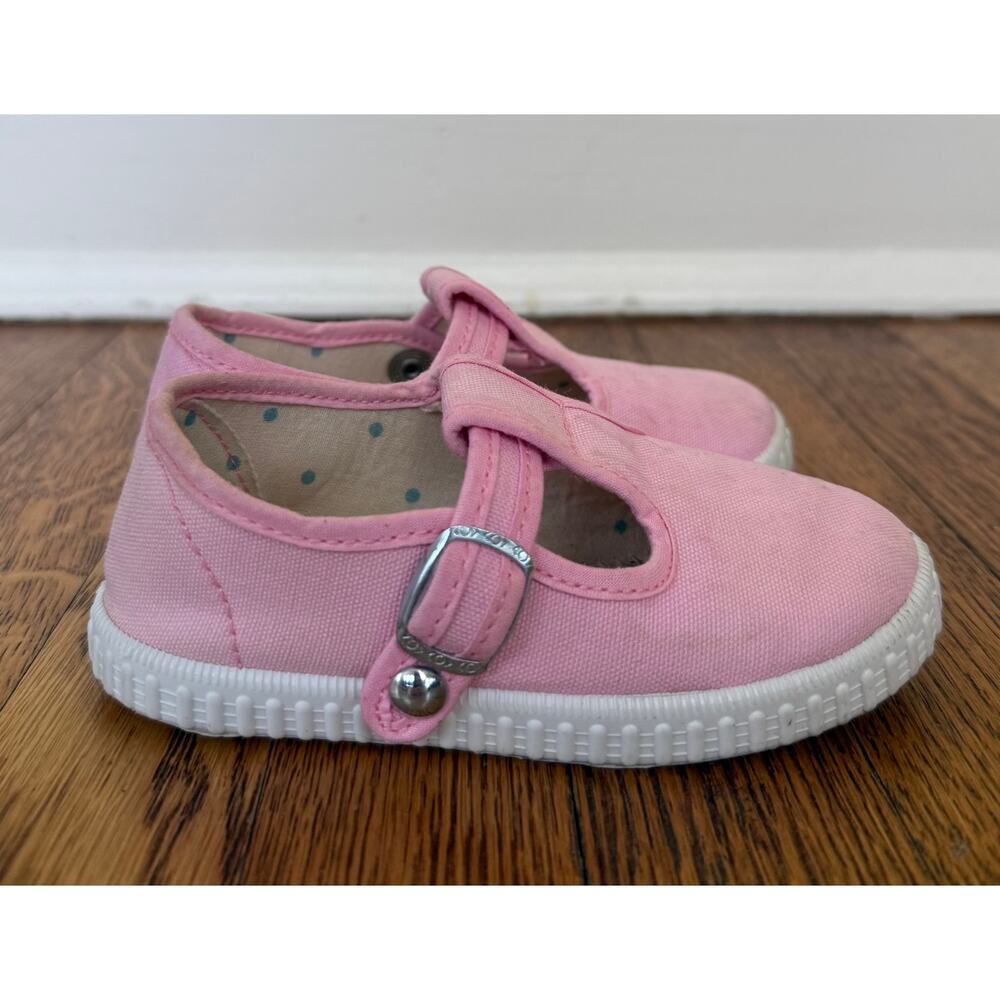 Mini Boden Girls' Pink Canvas Shoes Size 8 Toddler